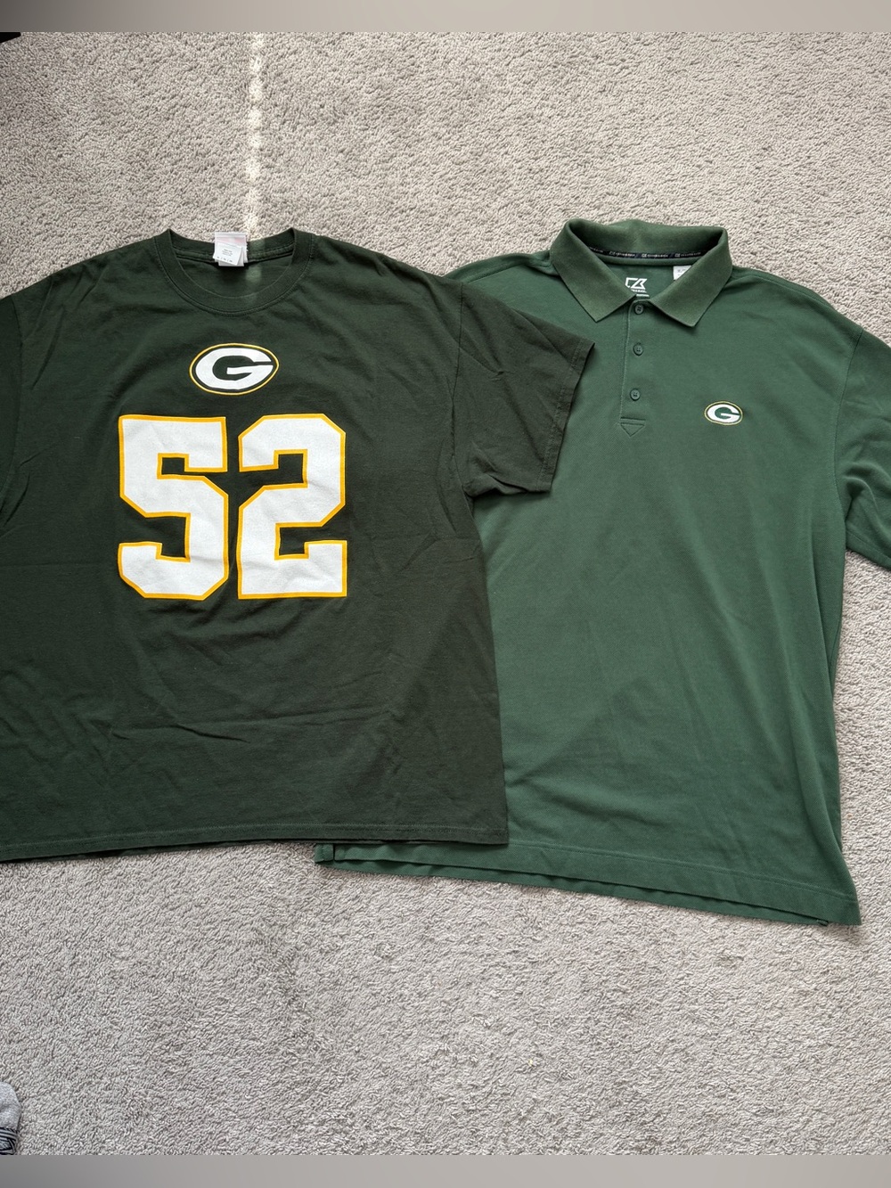 Green Bay Packers XL Bundle: Cutter & Buck Polo and Clay Matthews T-Shirt